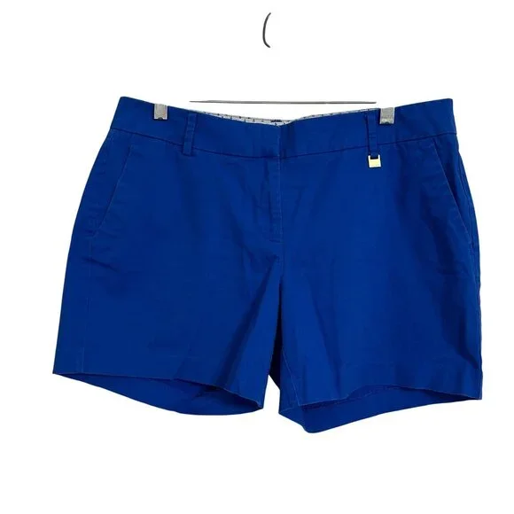 Nautica Womens Classic Fit Royal Blue Cotton Blend Shorts Size 10 Beachy Summer - Picture 1 of 10